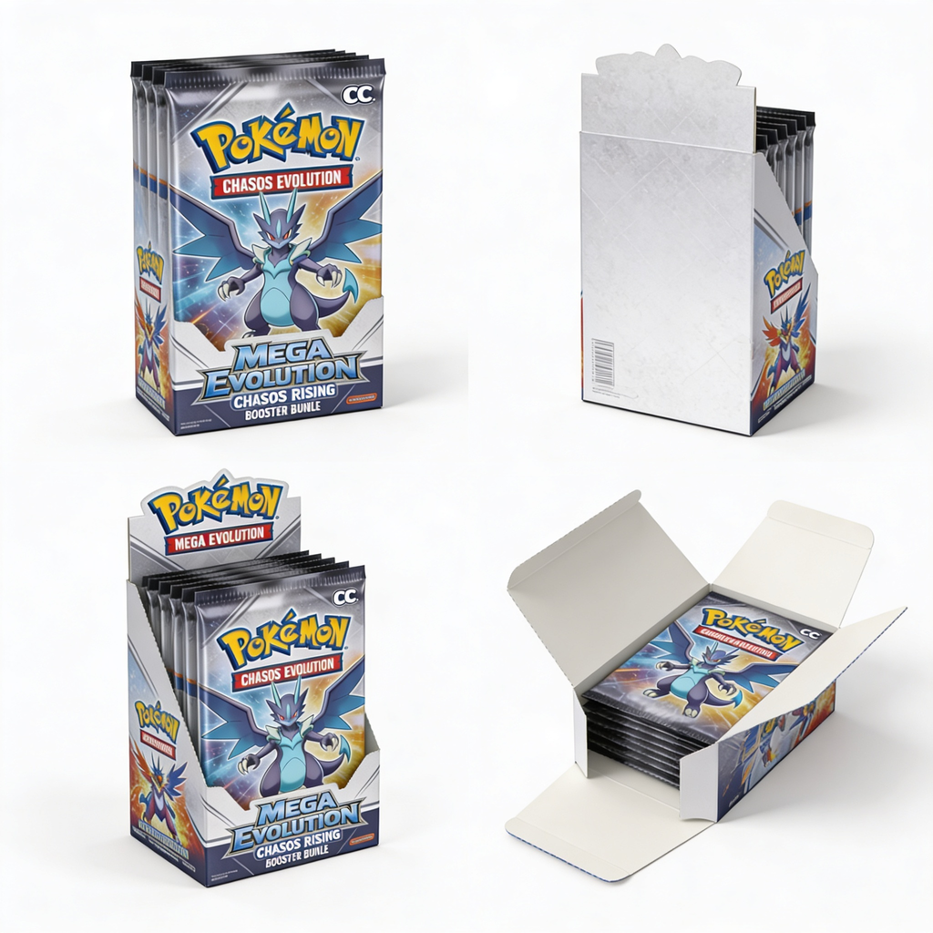 Kidspark.com Pokémon TCG: Mega Evolution—Chaos Rising Booster Bundle